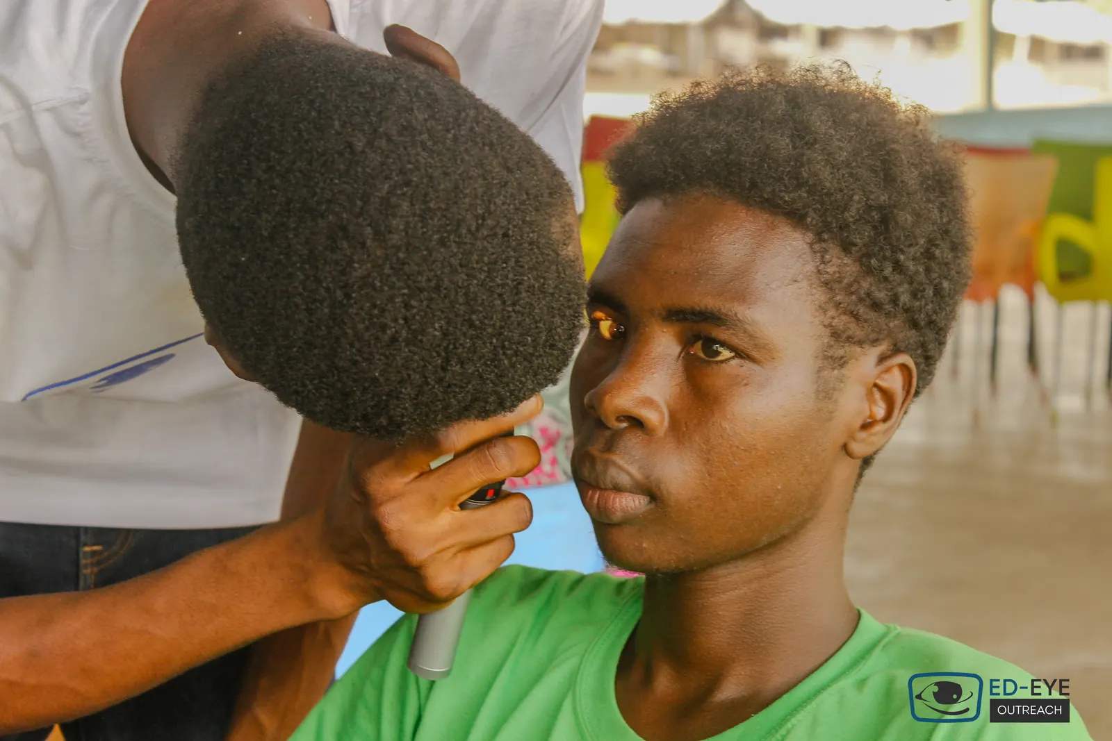 A photograph from an ED-EYE community outreach