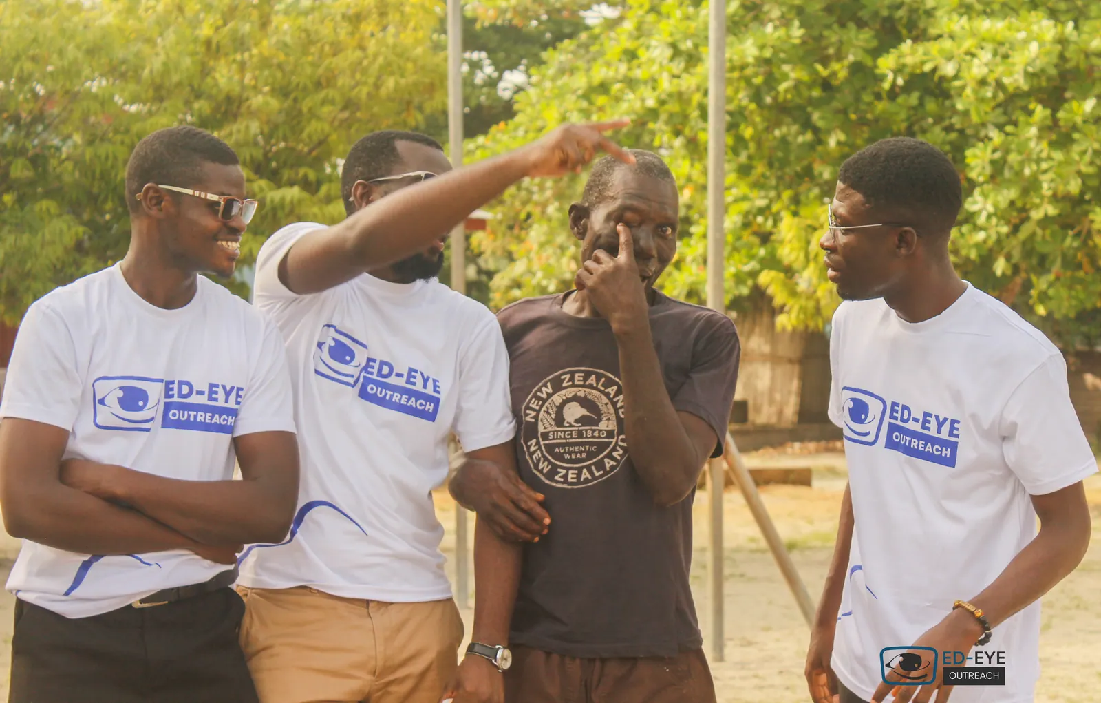 A photograph from an ED-EYE community outreach