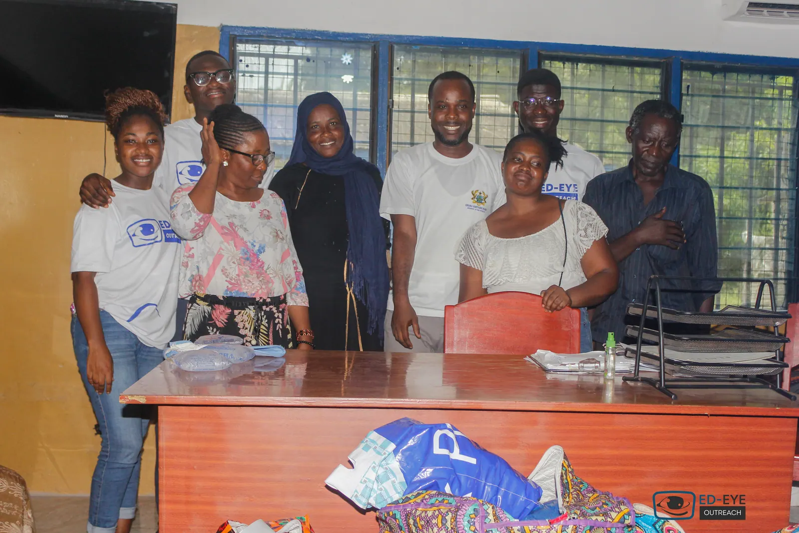 A photograph from an ED-EYE community outreach