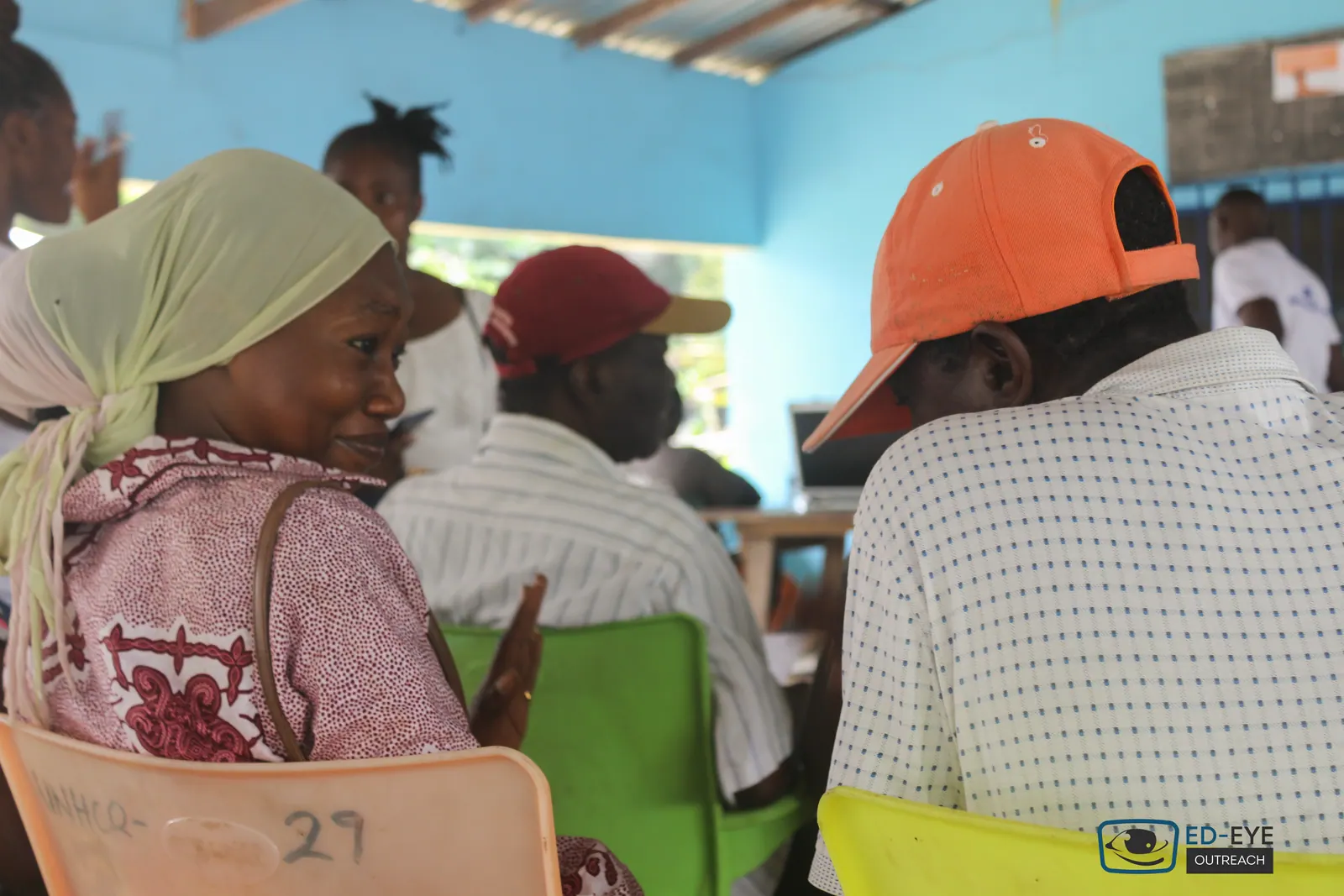A photograph from an ED-EYE community outreach