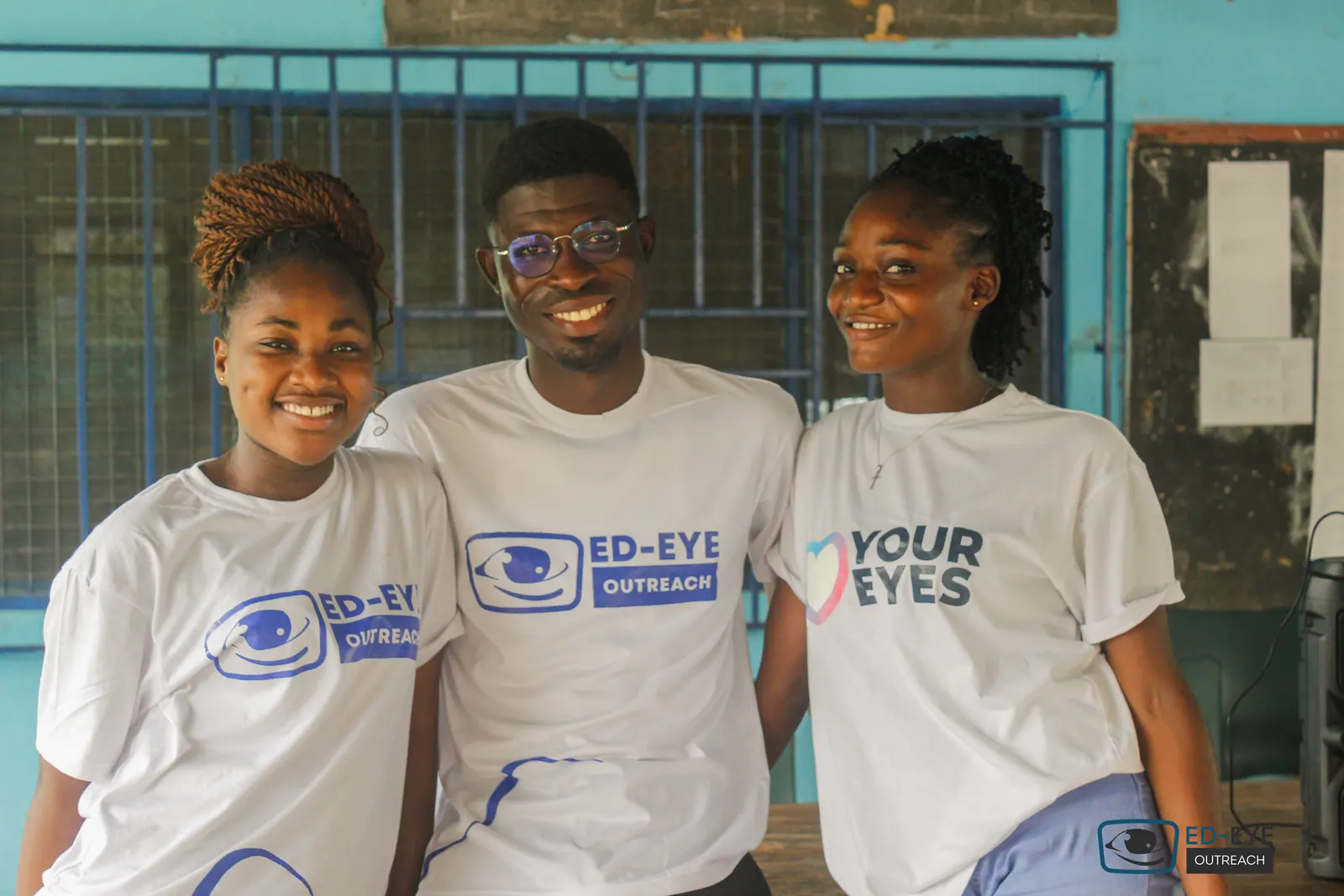 A photograph from an ED-EYE community outreach