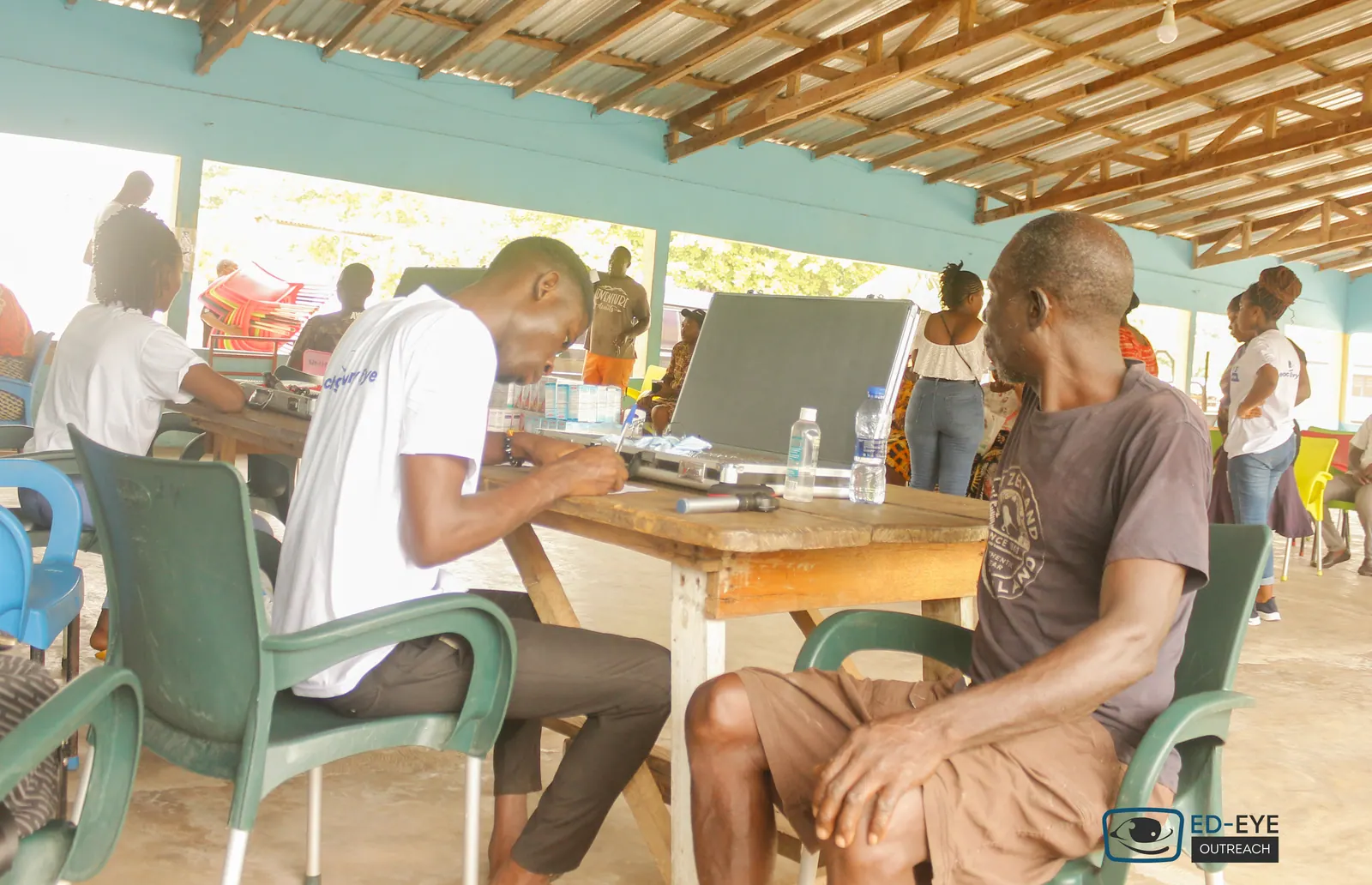 A photograph from an ED-EYE community outreach