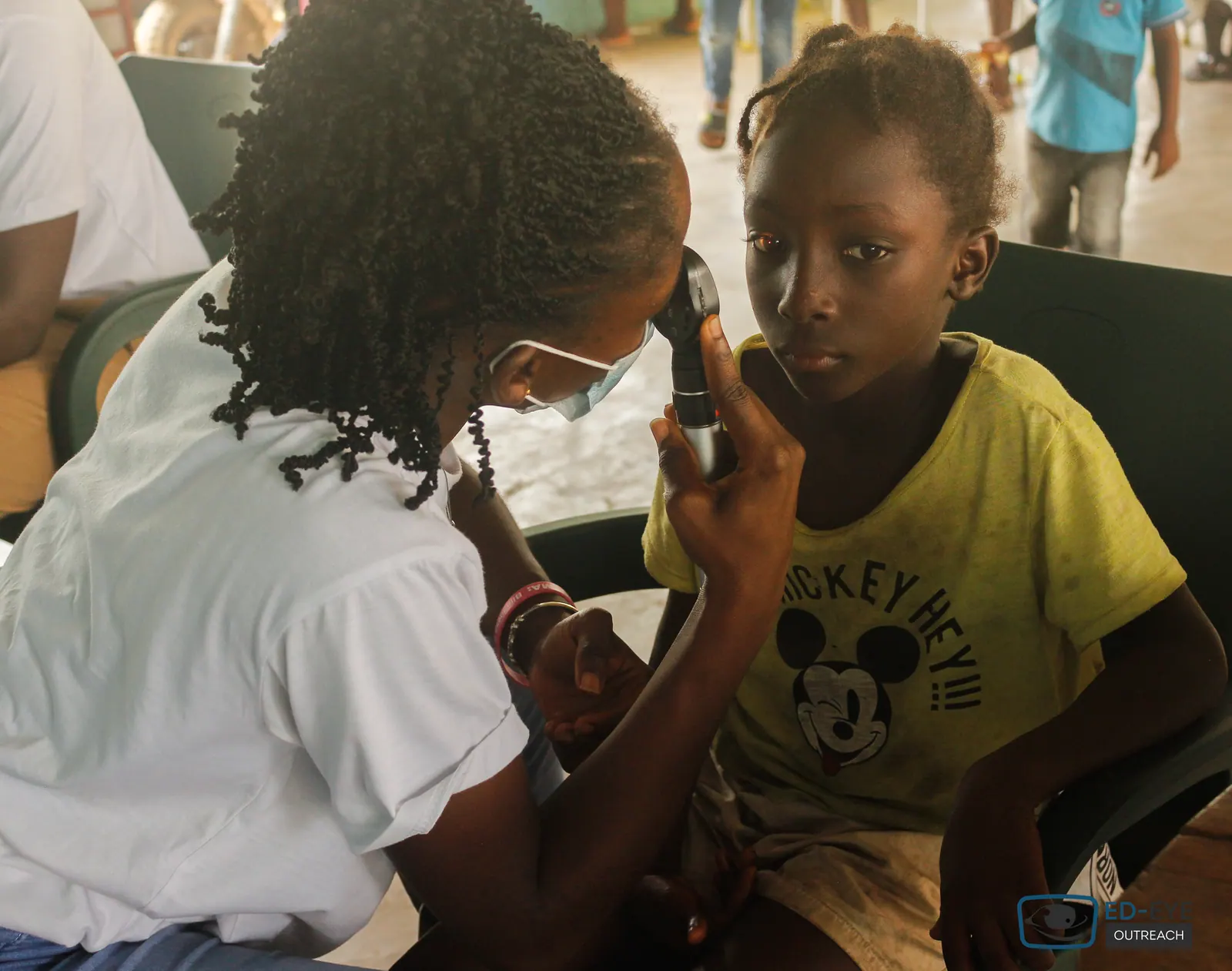 A photograph from an ED-EYE community outreach