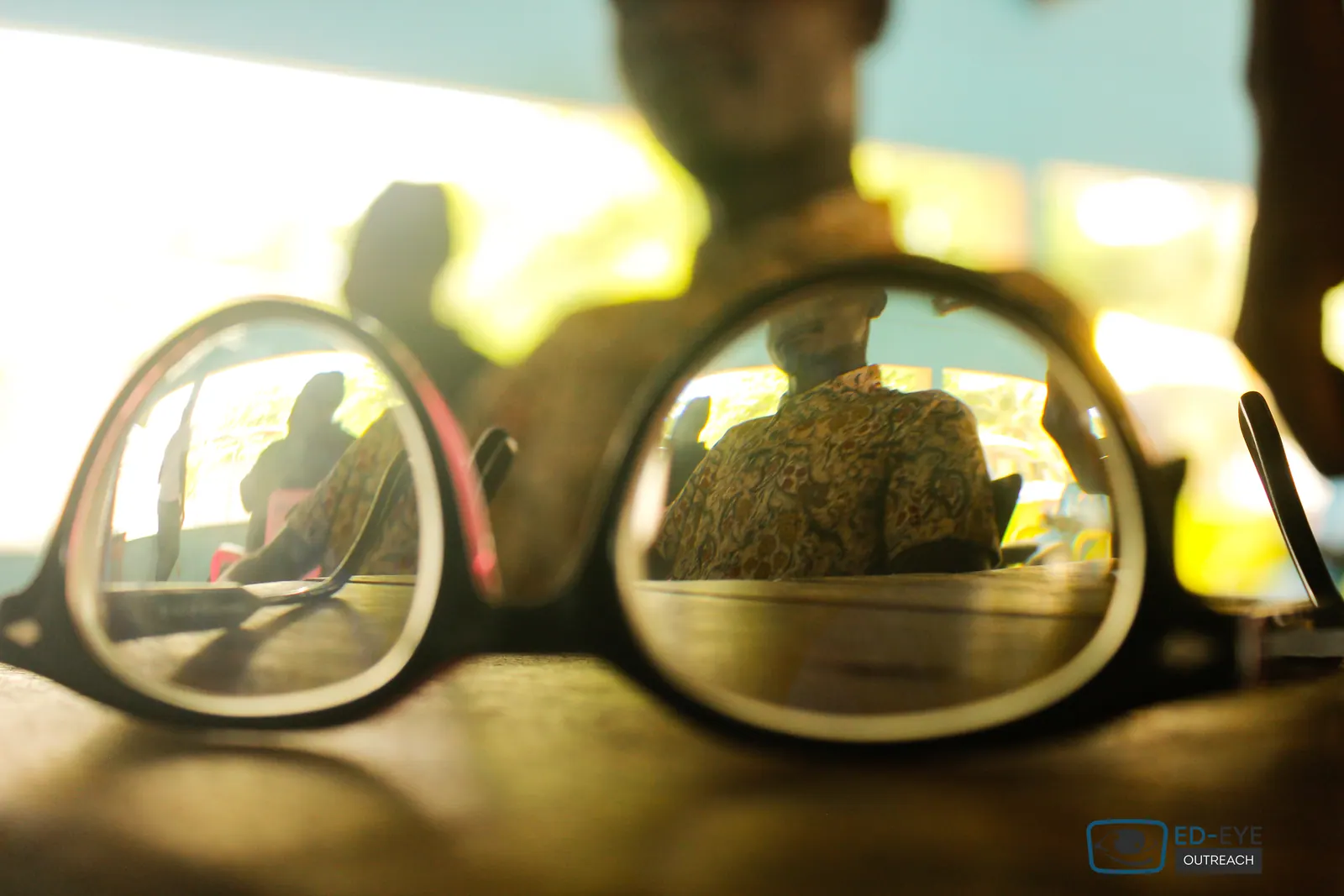 A photograph from an ED-EYE community outreach