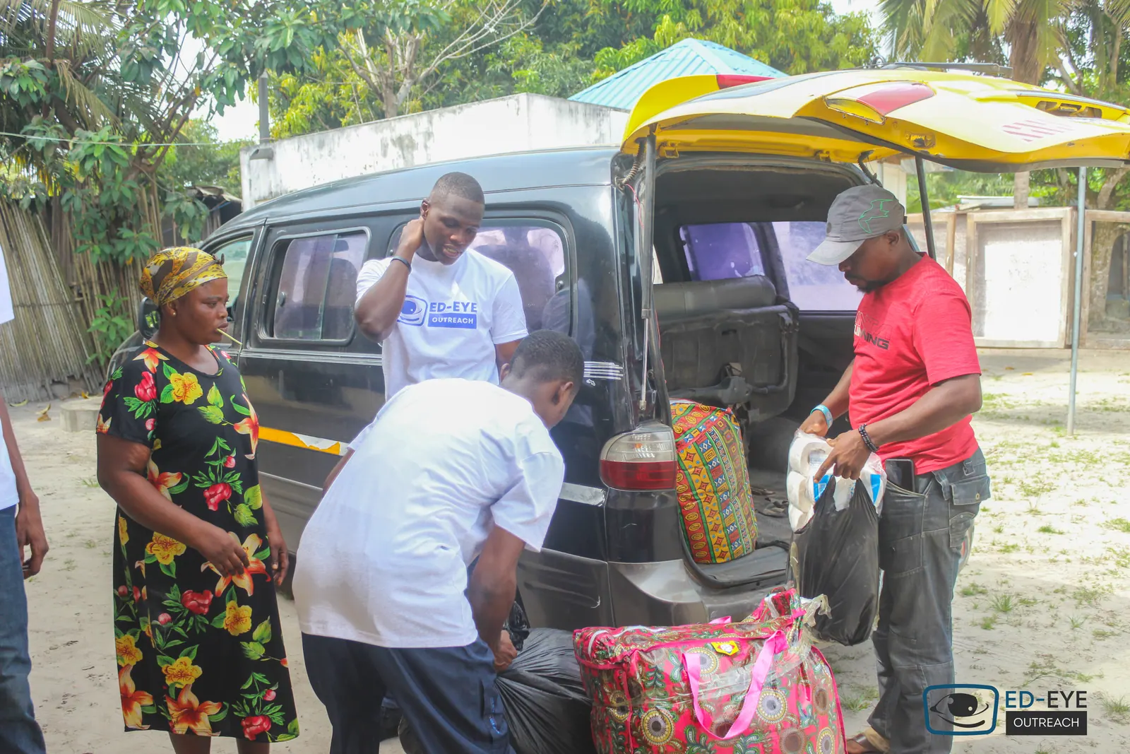 A photograph from an ED-EYE community outreach