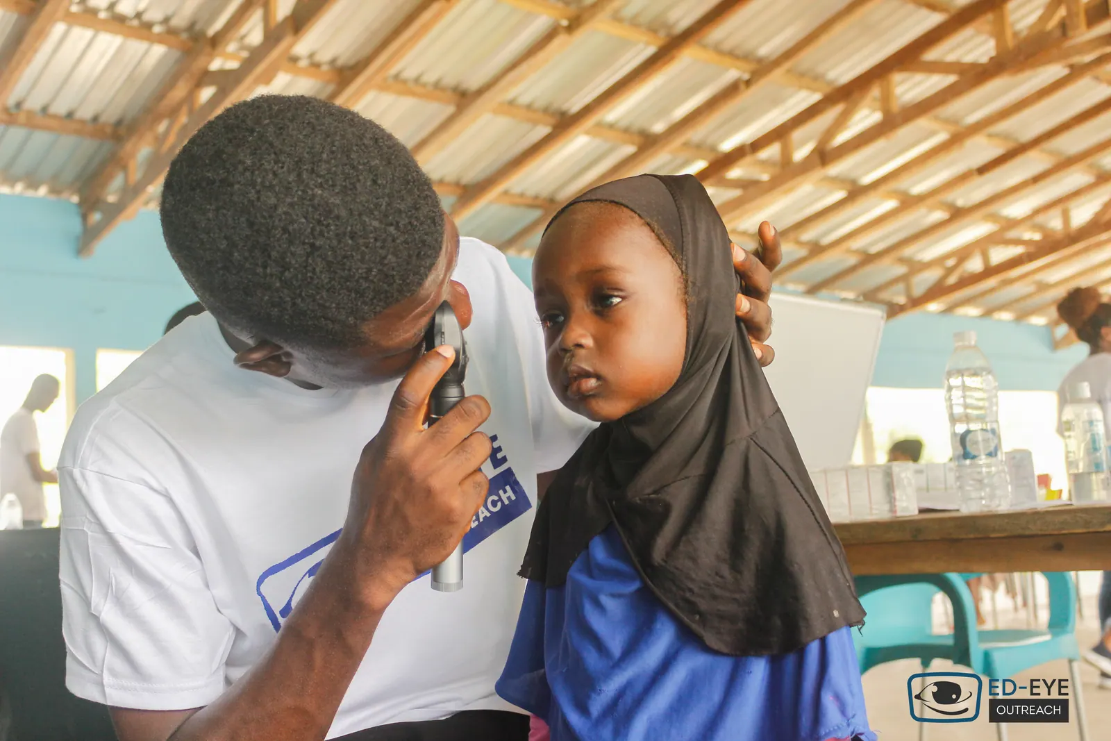 A photograph from an ED-EYE community outreach