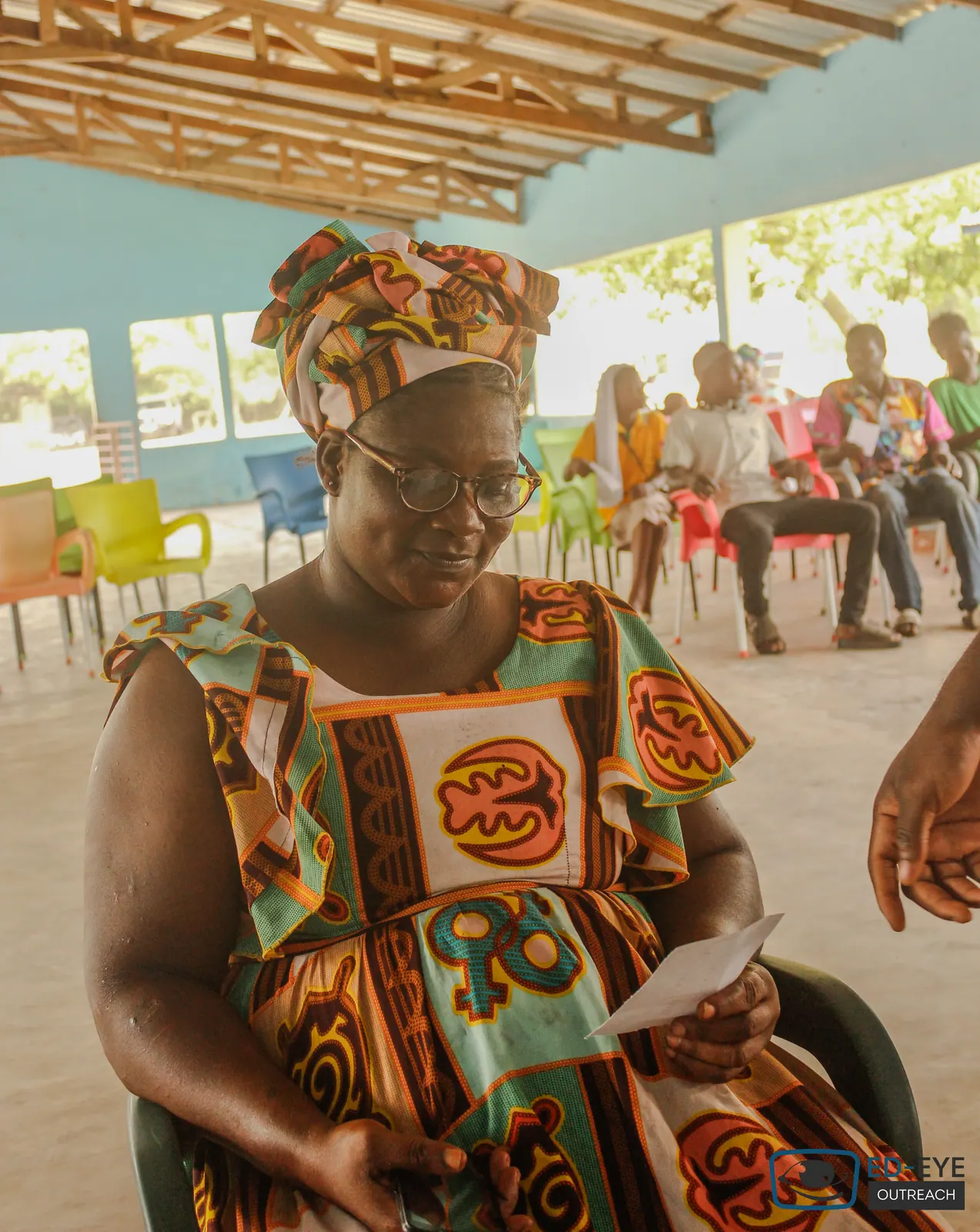 A photograph from an ED-EYE community outreach