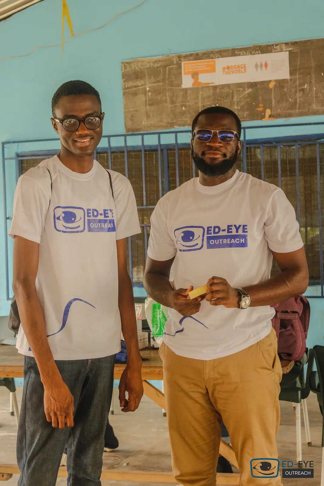 A photograph from an ED-EYE community outreach