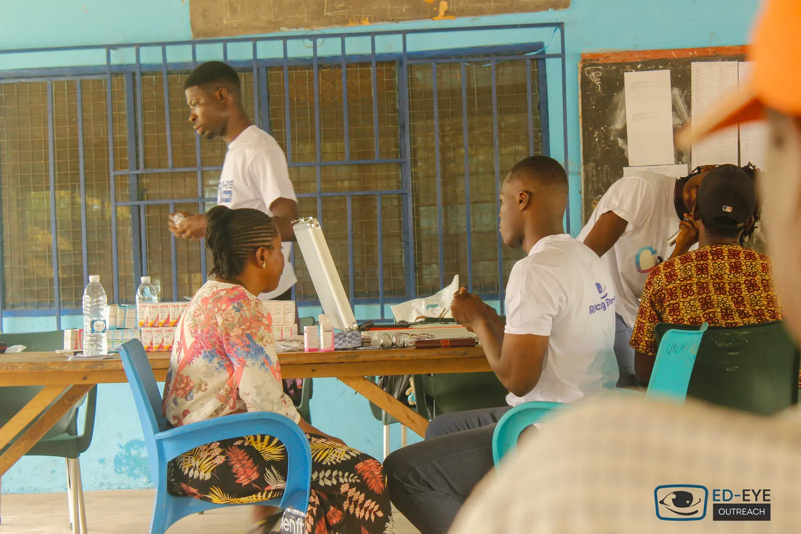 A photograph from an ED-EYE community outreach