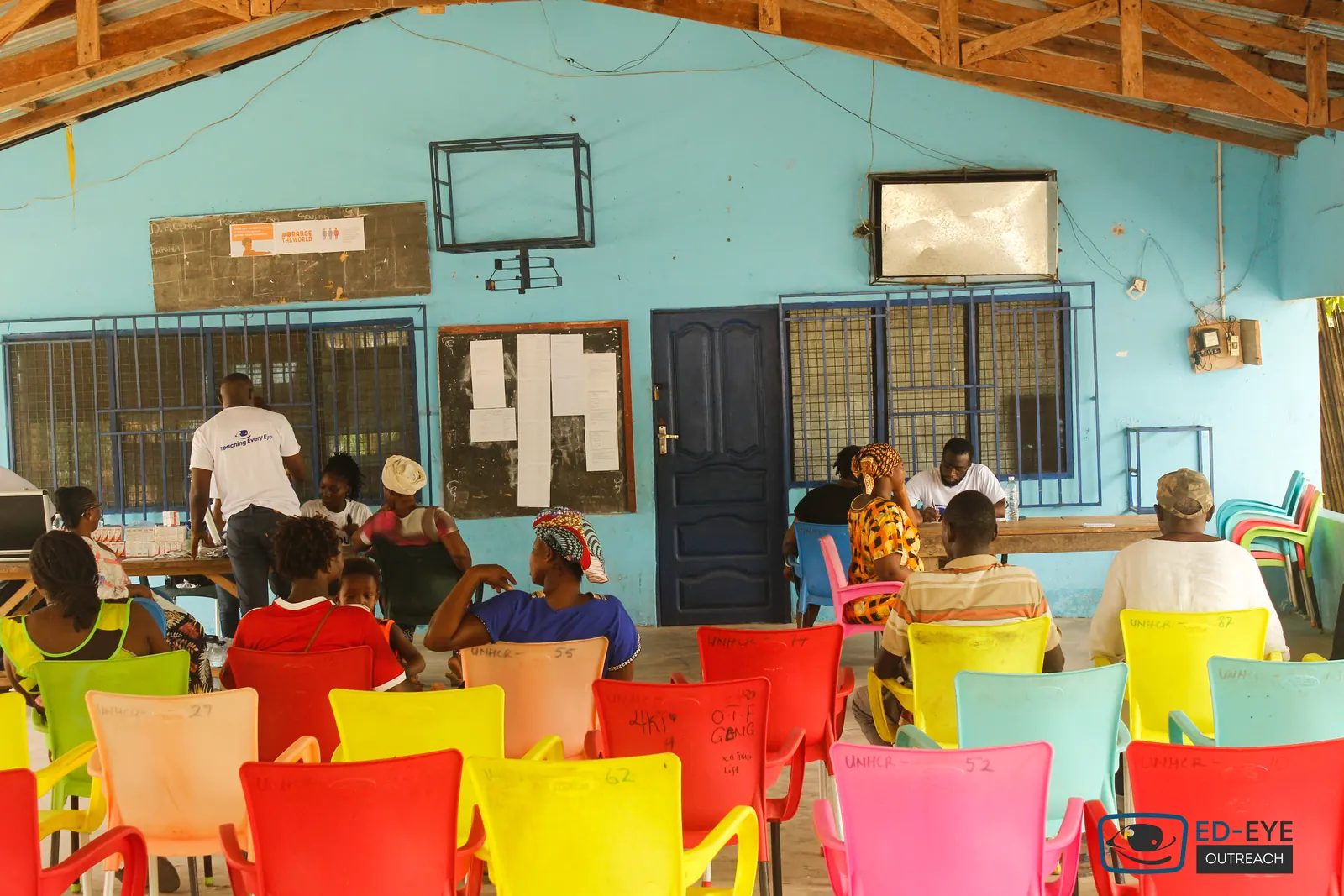 A photograph from an ED-EYE community outreach