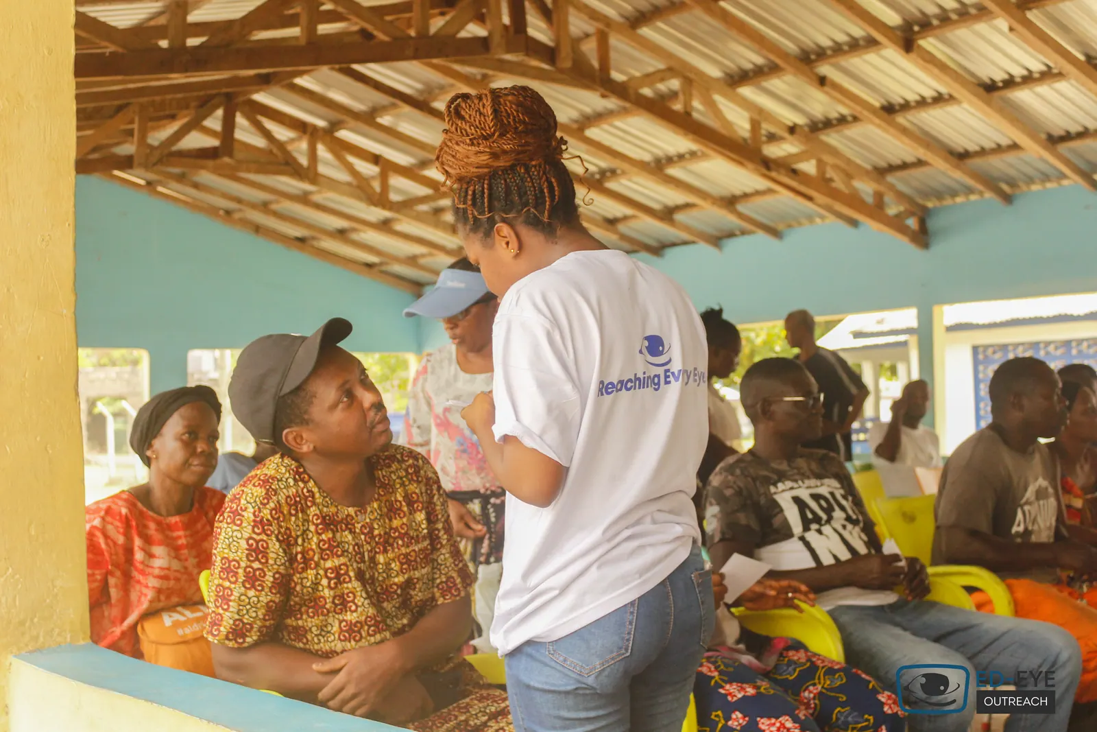 A photograph from an ED-EYE community outreach